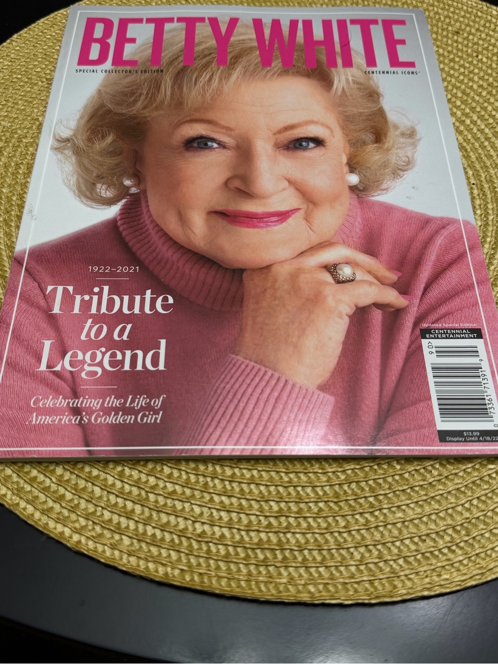 Fashion Magazine - Pink & Gold Betty White Tribute